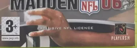 Madden NFL 06, the PEGI square on its front