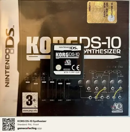 KORG DS-10 Synthesizer Nintendo DS, PAL box front