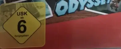 Super Mario Odyssey, the USK square on its front