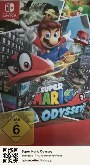 Super Mario Odyssey Nintendo Switch, Germany box front