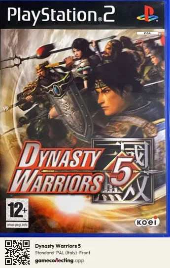 Dynasty Warriors 5 PlayStation 2, Italy box front