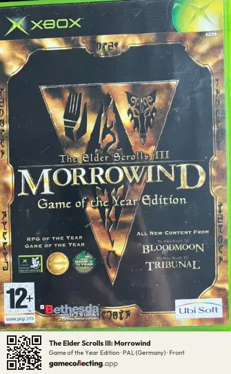 The Elder Scrolls III: Morrowind Xbox, Germany box front