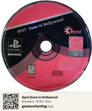 Spot Goes to Hollywood PlayStation, NTSC disc