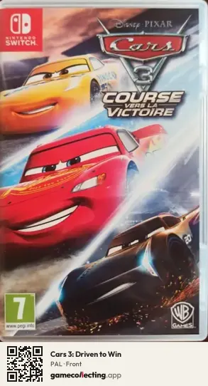 Cars 3: Driven to Win Nintendo Switch, PAL box front