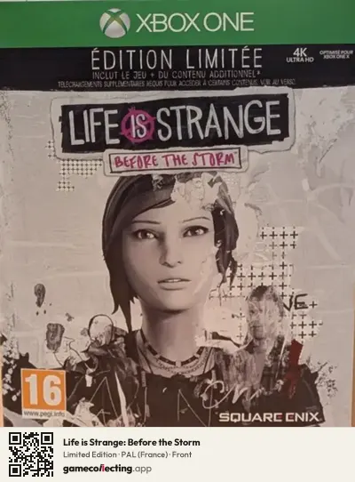 Life is Strange: Before the Storm Xbox One, France box front