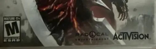 Prototype 2, the ESRB box on its front