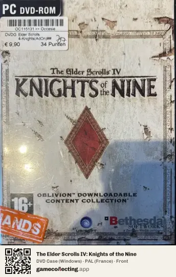 The Elder Scrolls IV: Knights of the Nine Computer, France box front