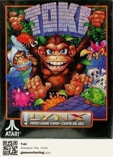 Toki Atari Lynx, PAL box front