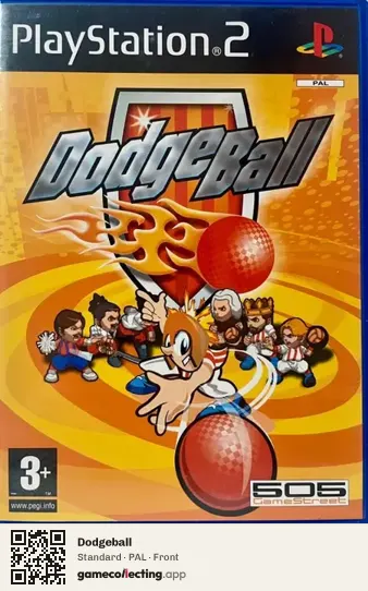 Dodgeball PlayStation 2, PAL box front