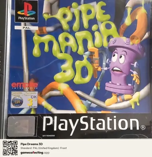 Pipe Dreams 3D PlayStation, United Kingdom box front