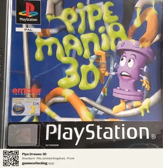 Pipe Dreams 3D PlayStation, United Kingdom box front