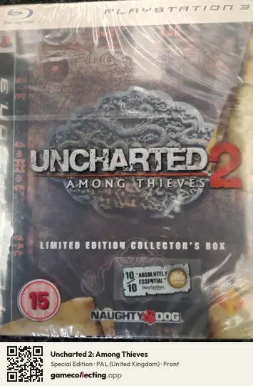 Uncharted 2: Among Thieves PlayStation 3, United Kingdom box front