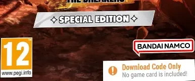 Dragon Ball: The Breakers, the PEGI square on its front