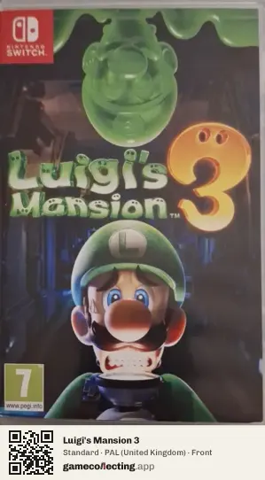 Luigi's Mansion 3 Nintendo Switch, United Kingdom box front