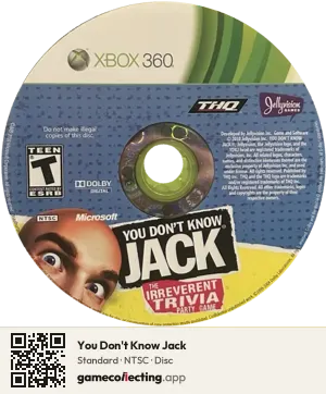 You Don't Know Jack Xbox 360, NTSC disc
