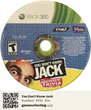 You Don't Know Jack Xbox 360, NTSC disc