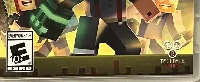 Minecraft: Story Mode Season Two, the ESRB box on its front