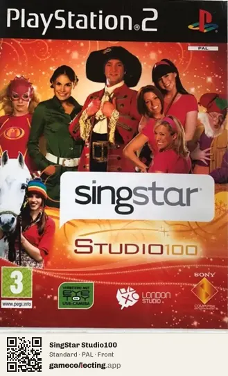SingStar Studio100 PlayStation 2, PAL box front