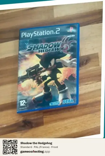 Shadow the Hedgehog PlayStation 2, France box front