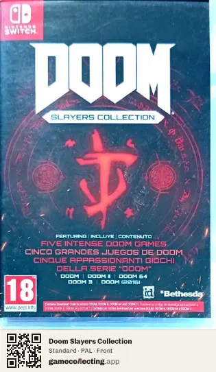 Doom Slayers Collection Nintendo Switch, PAL box front