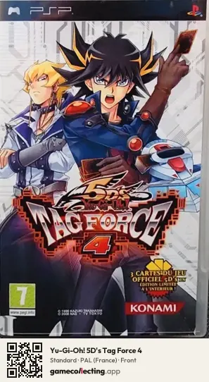 Yu-Gi-Oh! 5D's Tag Force 4 PlayStation Portable, France box front