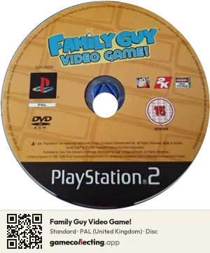 Family Guy Video Game! PlayStation 2, PAL disc