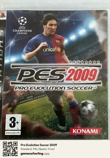 Pro Evolution Soccer 2009 PlayStation 3, Spain box front