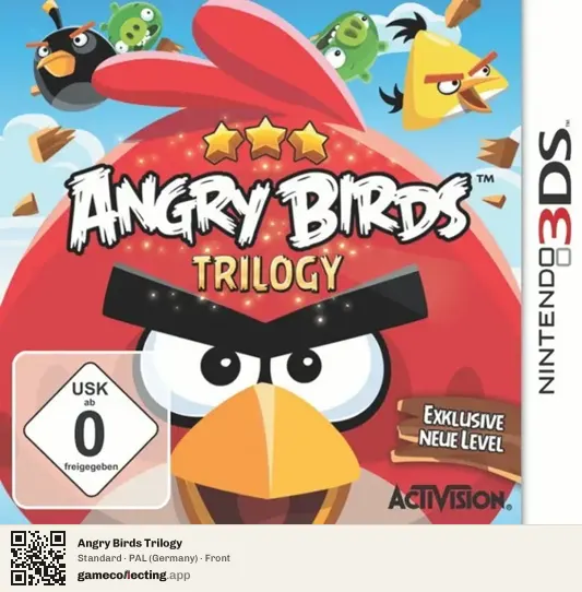Angry Birds Trilogy Nintendo 3DS, Germany box front