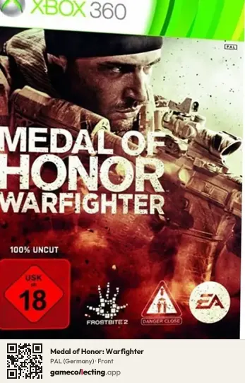 Medal of Honor: Warfighter Xbox 360, Germany box front