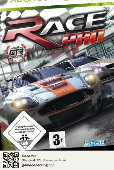 Race Pro Xbox 360, Germany box front