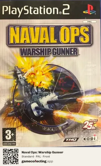 Naval Ops: Warship Gunner PlayStation 2, PAL box front