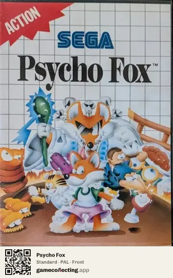 Psycho Fox Sega Master System, PAL box front