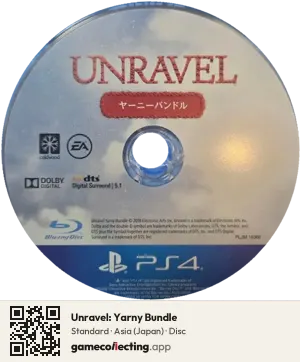 Unravel: Yarny Bundle PlayStation 4, Asia disc