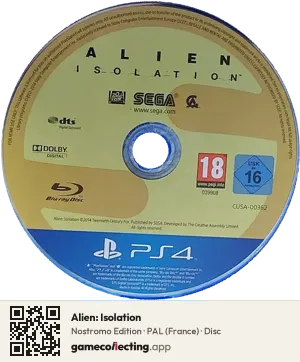 Alien: Isolation PlayStation 4, PAL disc