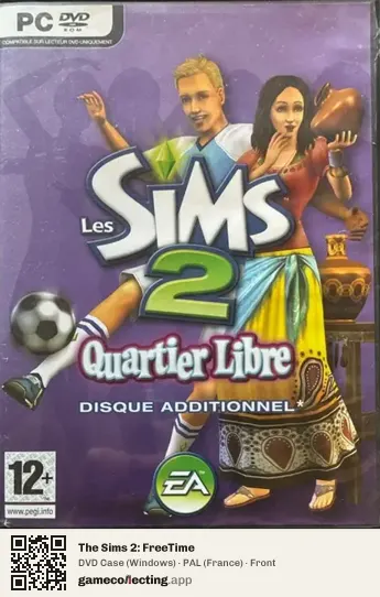 The Sims 2: FreeTime Computer, France box front