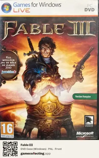 Fable III Computer, PAL box front