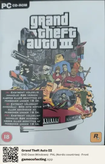 Grand Theft Auto III Computer, Nordic countries box front