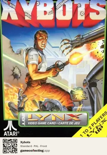 Xybots Atari Lynx, PAL box front