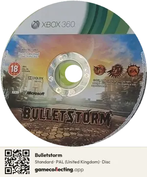 Bulletstorm Xbox 360, PAL disc