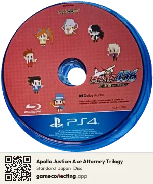 Apollo Justice: Ace Attorney Trilogy PlayStation 4, Japan disc