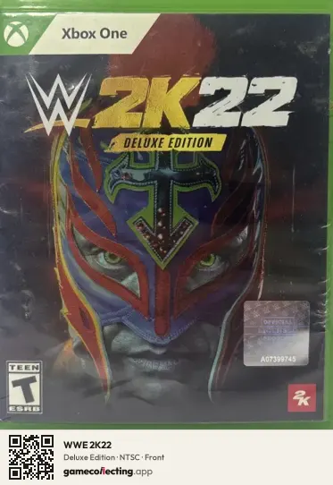 WWE 2K22 Xbox One, NTSC box front