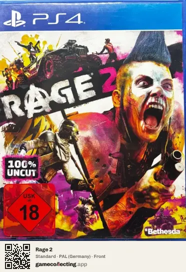 Rage 2 PlayStation 4, Germany box front