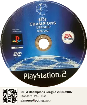 UEFA Champions League 2006-2007 PlayStation 2, PAL disc