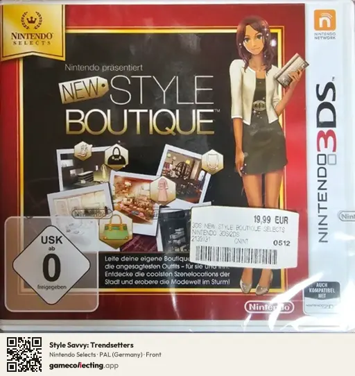Style Savvy: Trendsetters Nintendo 3DS, Germany box front