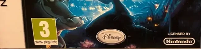 The Princess and the Frog, the PEGI square on its front