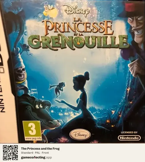 The Princess and the Frog Nintendo DS, PAL box front