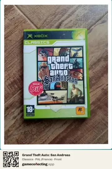 Grand Theft Auto: San Andreas Xbox, France box front