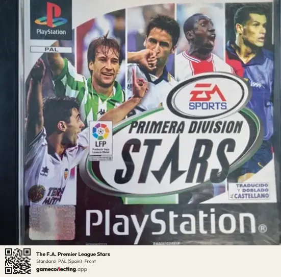 The F.A. Premier League Stars PlayStation, Spain box front