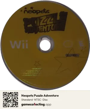 Neopets Puzzle Adventure Nintendo Wii, NTSC disc