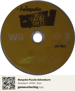 Neopets Puzzle Adventure Nintendo Wii, NTSC disc